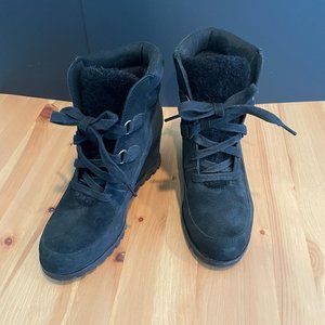 Ugg Valory Faux-Fur Lined Suede Wedge Boots